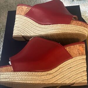 Adrienne Vittadini Red Wedges